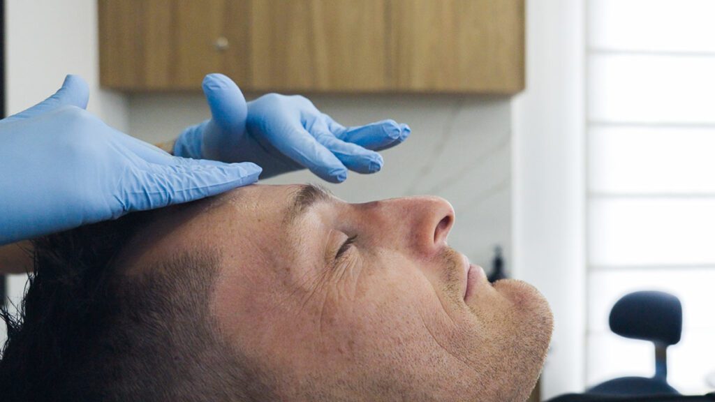 Male Cosmetic Treatment getting facial for Men in Brisbane Cosmetic Clinic | Eleventh Heaven™ Male Cosmetic Treatment getting facial for Men in Brisbane Cosmetic Clinic