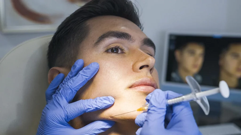 jawline treatment in brisbane | Eleventh Heaven™ male filler cosmetic jawline